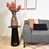 Davidson Corner Sofa Microfiber Anthracite with Compact Lounge - Right 