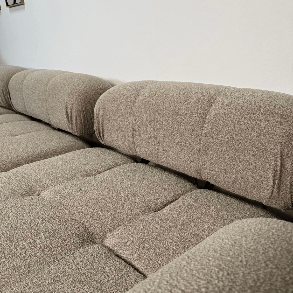 Modular Bank 3-seater with Hocker Doblo Beige