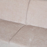 Corner sofa Manon with Chaise Longue Left Chenille Beige