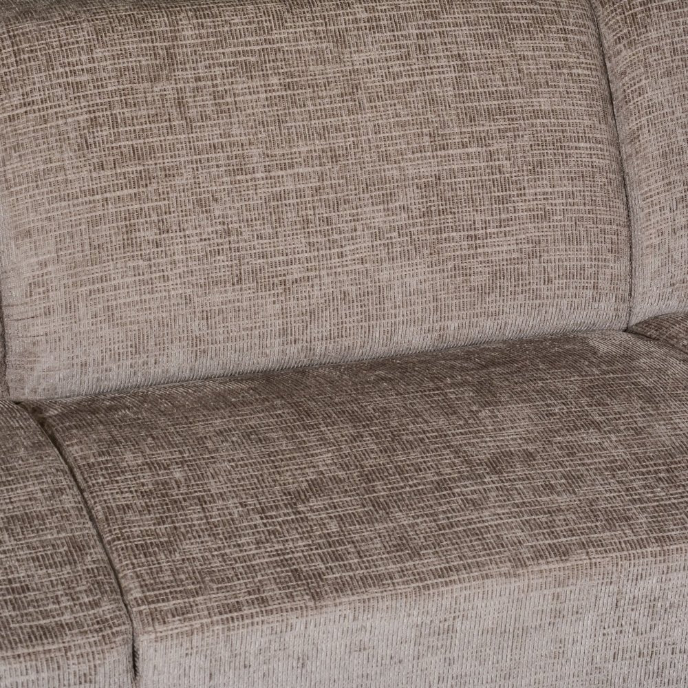 Corner sofa Manon with Chaise Longue Left Chenille Taupe