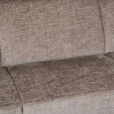 Corner sofa Manon with Chaise Longue Left Chenille Taupe