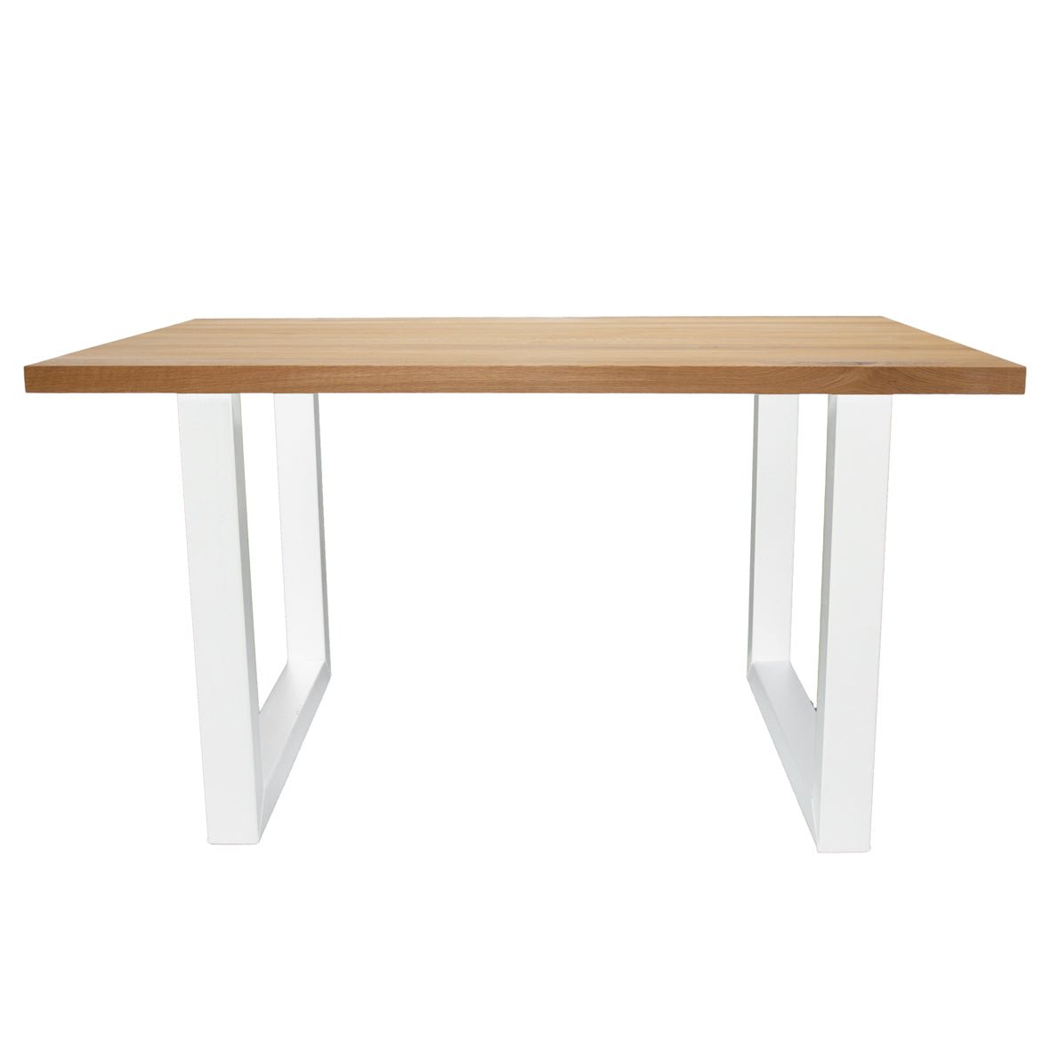 Dining table rover oak u-leg white