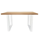 Dining table rover oak u-leg white