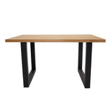 Dining table rover oak u-leg black