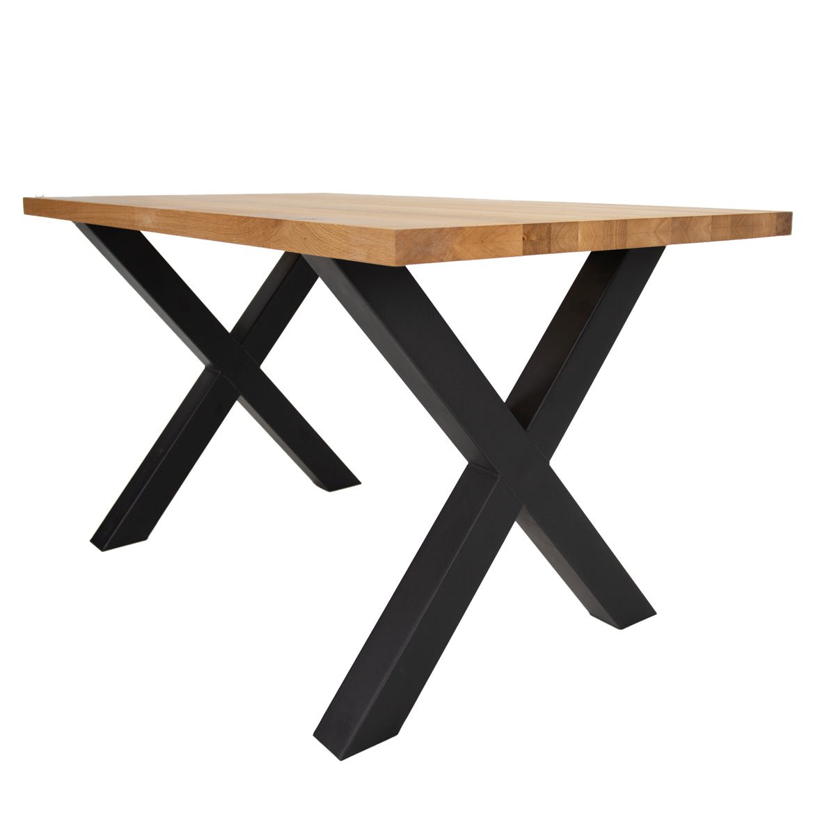 Dining table Rover Oakhout X-Poot Black