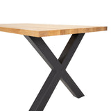 Dining table Rover Oakhout X-Poot Black