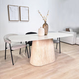 Dining Room Chair Set of 4 Bouclé Beige Lisa - Black Frame 