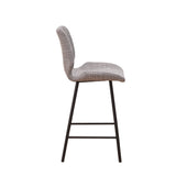 Beau Bar Stool Chenille Light Gray