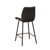 Beau Bar Stool Chenille Black