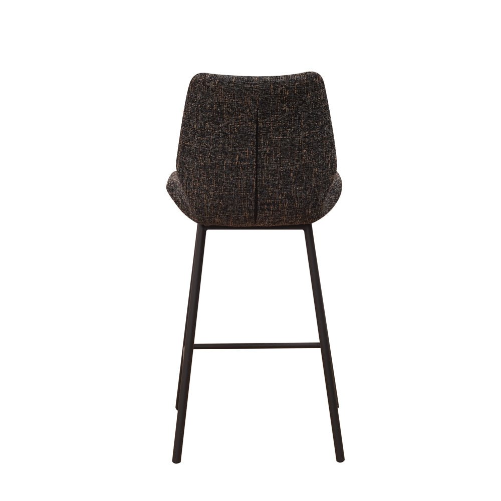 Beau Bar Stool Chenille Black