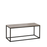 Coffee table Fien Gray Marble Look Rectangular 100x40 cm