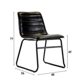 Mark Industrial Dining Chair Black