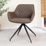 Gian Industrial Dining Chair Taupe