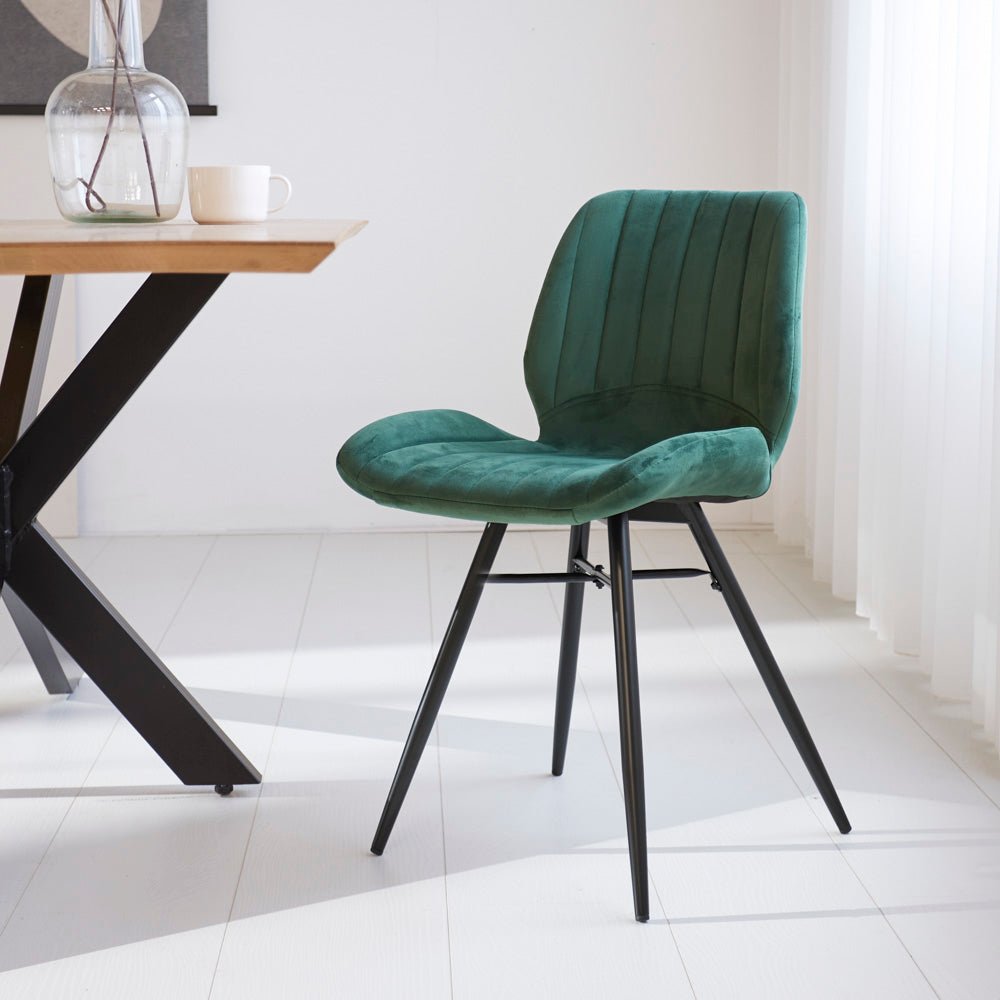 Beau Dining Chair Velvet Green