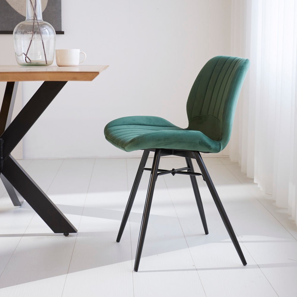 Beau Dining Chair Velvet Green