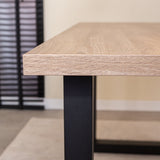 Dining table Robson oak black U-leg Lenzo 