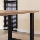 Dining table Robson oak black U-leg Lenzo 