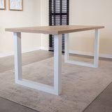 Dining table Robson oak white U-leg Lenzo