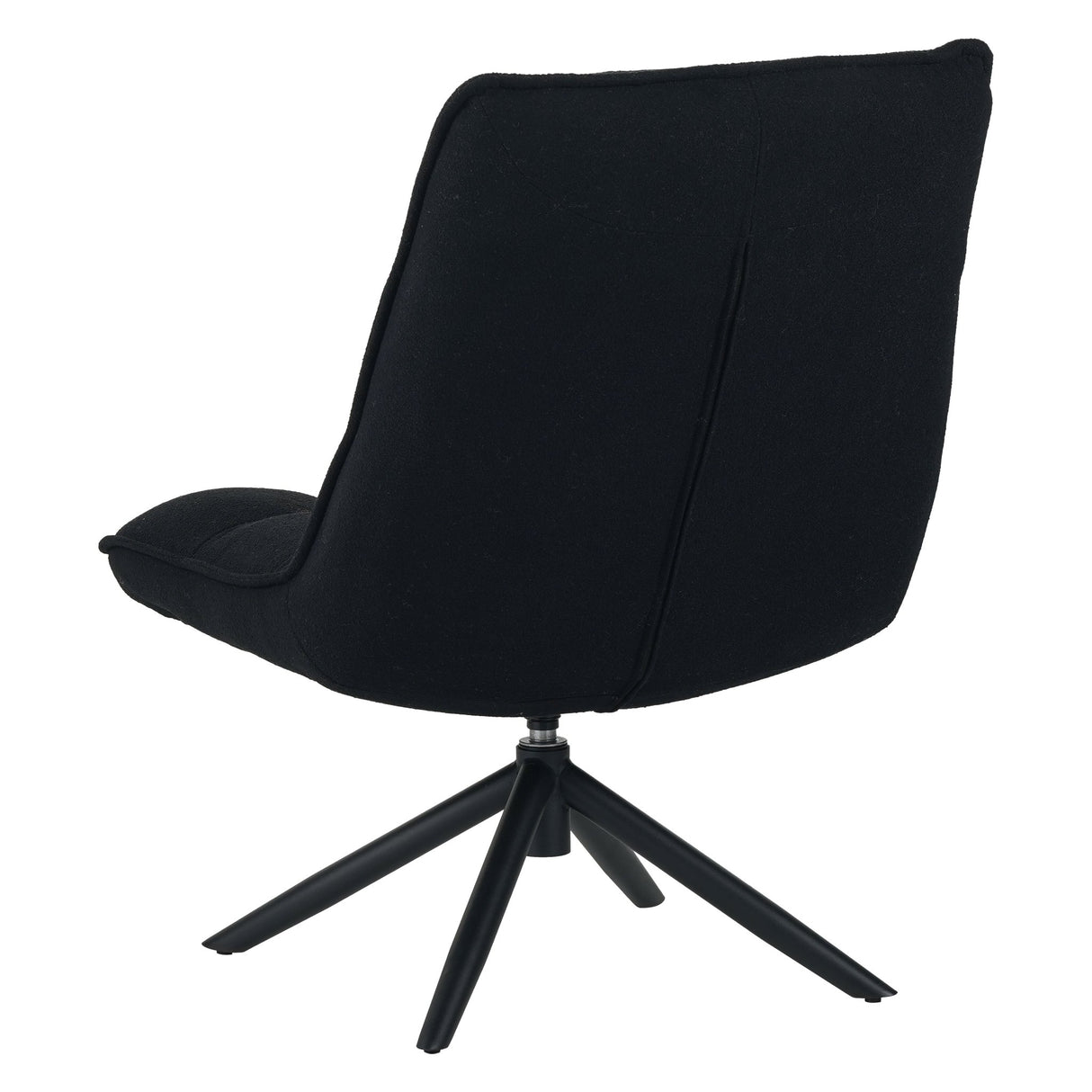 Yuki Swivel Armchair Bouclé Black