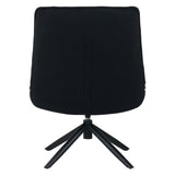 Yuki Swivel Armchair Bouclé Black