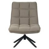 Yuki Swivel Armchair Bouclé Taupe