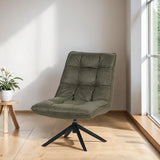 Yuki Swivel Armchair Eco-Leather Green