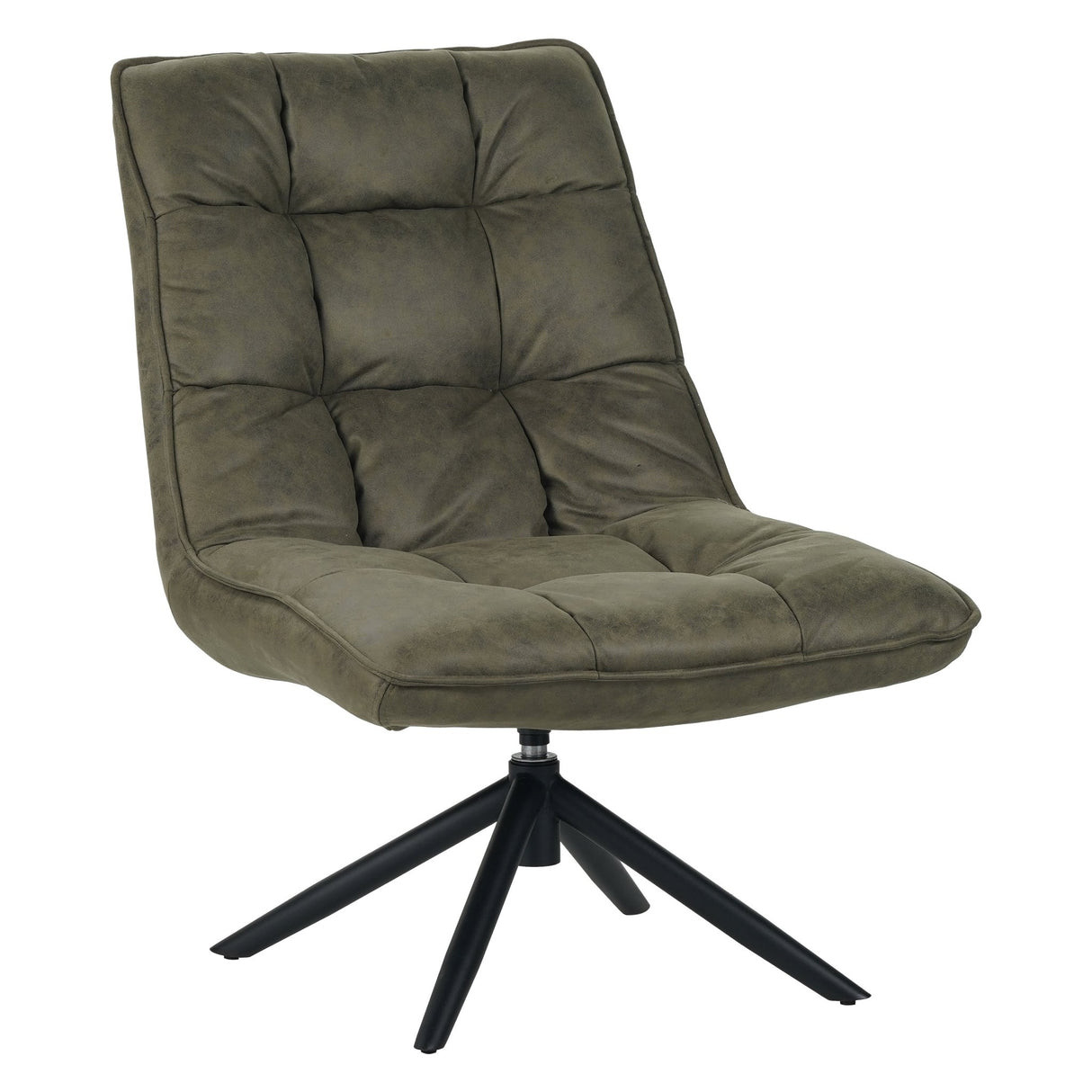 Yuki Swivel Armchair Eco-Leather Green