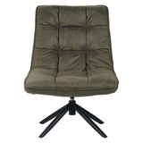 Yuki Swivel Armchair Eco-Leather Green