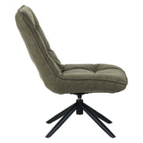 Yuki Swivel Armchair Eco-Leather Green