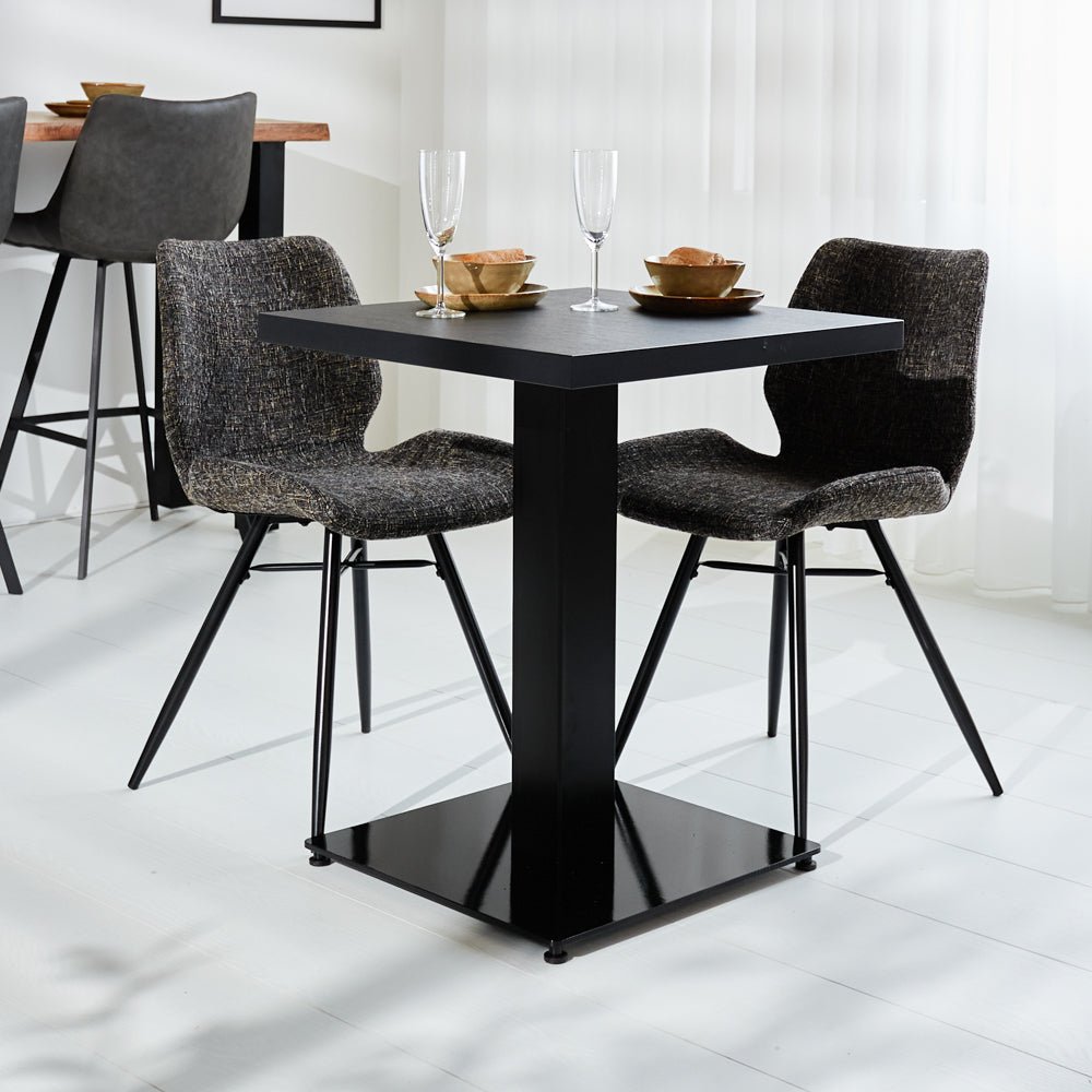 Bistro table Robin Square Melamine Black