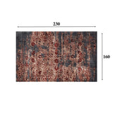 Dylan Red Floral Rug 160x230 cm