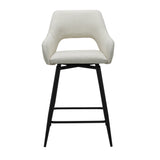 Skye Swivel Bar Stool with Armrests Cream