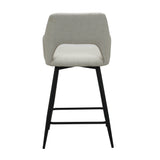 Skye Swivel Bar Stool with Armrests Cream