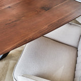 Eettafel Paris Dimehouse Bruin LxBxH 205x105x8 Acaciahout Sfeerfoto detail