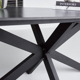 Eettafel Edin Black Dimehouse Zwart LxBxH 161x92x11 Sintered stone Sfeerfoto detail