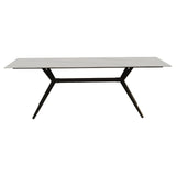 Eettafel Grace White Dimehouse Wit Sintered stone Sfeerfoto schuin vooraanzicht