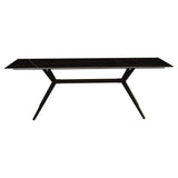 Eettafel Grace Black Dimehouse Zwart Sintered stone Sfeerfoto schuin vooraanzicht