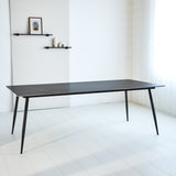 Eettafel Jules Black Dimehouse Zwart LxBxH 78x27x10 Sintered stone Sfeerfoto zijaanzicht