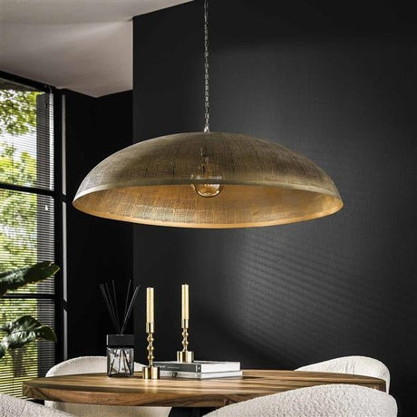 Hanglamp Danique DH Interior Brons LxBxH 101x101x34 Brons Sfeerfoto schuin vooraanzicht