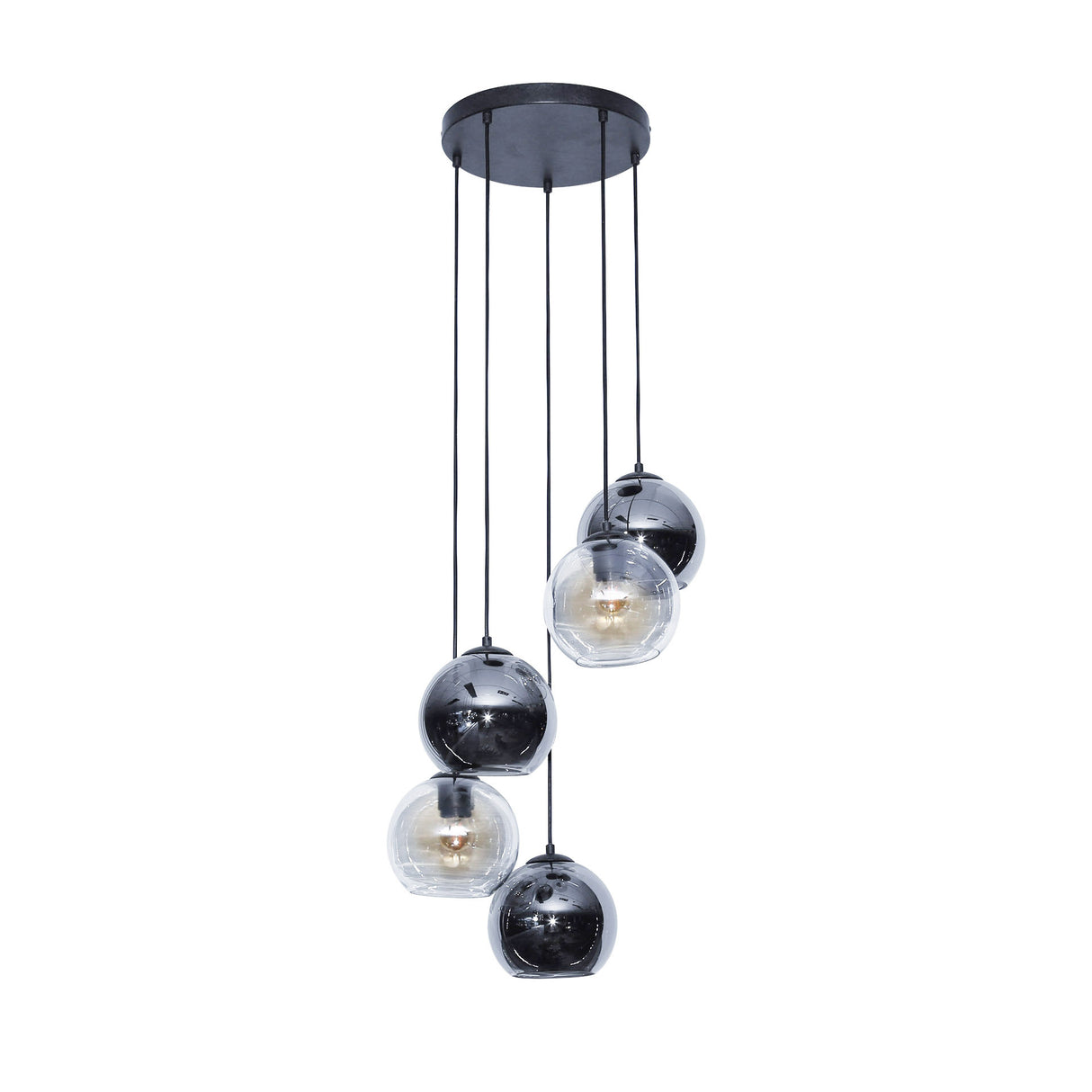 Hanglamp Henriette DH Interior Zwart LxBxH 71x49x33 Metaal Witfoto vooraanzicht