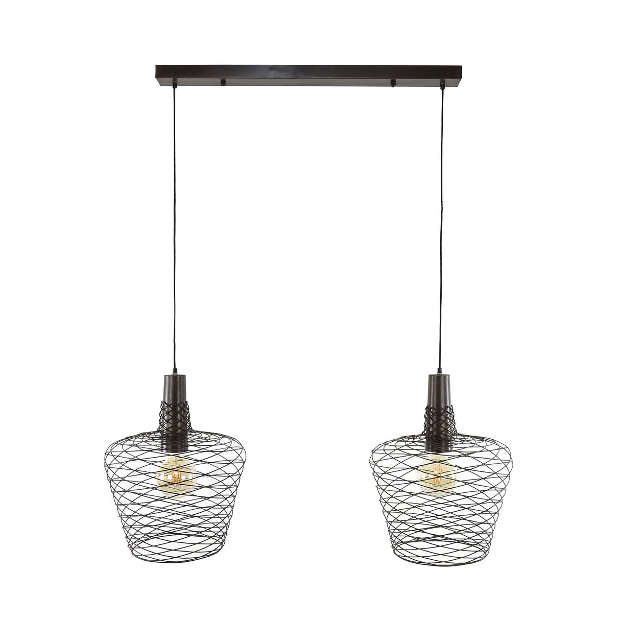 Hanglamp Luki DH Interior Koper LxBxH 95x49x45 Metaal Witfoto vooraanzicht