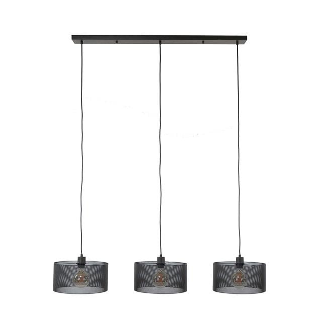 Hanglamp Jeff DH Interior Zwart LxBxH 103x39x19 Metaal Witfoto vooraanzicht