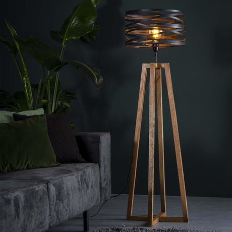 Vloerlamp Twist DH Interior Grijs LxBxH 113x48x47 Slate grey Sfeerfoto vooraanzicht