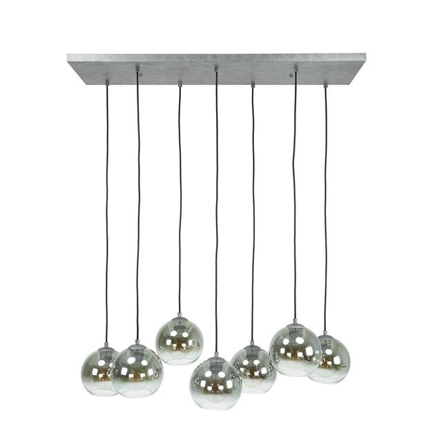 Hanglamp Juliette DH Interior Zilver LxBxH 116x48x33 Zilver Witfoto vooraanzicht