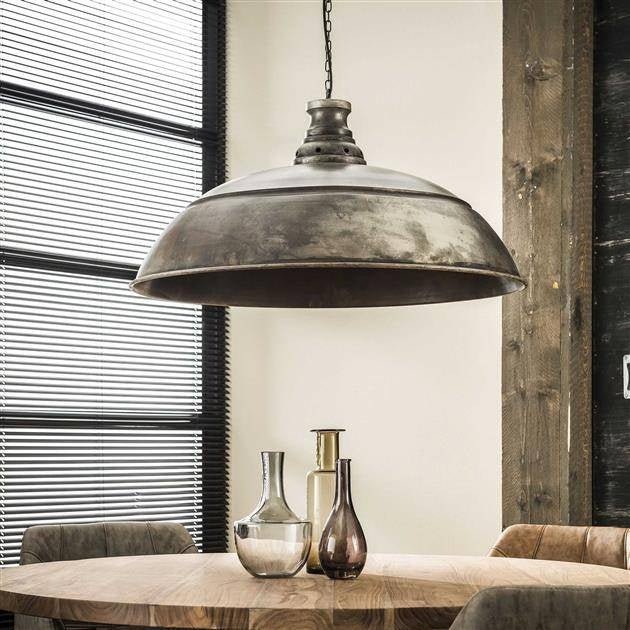 Hanglamp Leonard DH Interior Zilver LxBxH 84x84x30 Zilver Sfeerfoto schuin vooraanzicht