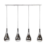 Hanglamp Mex DH Interior Chromed LxBxH 124x61x32 Glas Witfoto vooraanzicht