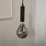 Hanglamp Miles Smokey Dimehouse Antraciet LxBxH 29x22x22 Glas Sfeerfoto vooraanzicht