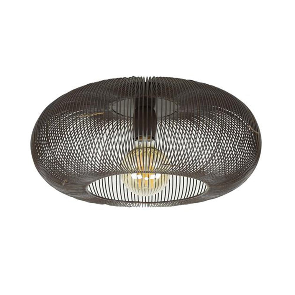 Plafondlamp Jill DH Interior Zwart LxBxH 48x48x25 Nikkel Witfoto vooraanzicht