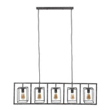 Hanglamp Hardin DH Interior Zilver LxBxH 136x46x21 Zilver Witfoto vooraanzicht