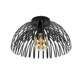 Plafondlamp Bernhard DH Interior Charcoal LxBxH 39x39x25 Metaal Witfoto schuin vooraanzicht